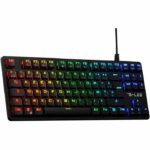 Gaming Keyboard - The G-Lab - KEYZ PLATI. TKL - TKL Format - Mechanical (Red Switch) - Low Profile - RGB - Black