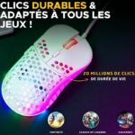 Wired Gaming Mouse - The G-Lab - KULT-OXYGEN - RGB - 12800 DPI - White - Image 6