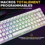 Gaming Keyboard - The G-Lab - KEYZ TITAN - Mechanical (Red Switch) - Wired - RGB - White - Image 6