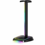 Gaming headset stand - The G-Lab - K-STAND-NEON RGB - USB/USB-C HUB - Wired - RGB lighting - Black - Image 4