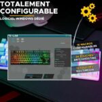 Gaming Keyboard - The G-Lab - KEYZ CAESIUM - RGB - White & gray - TKL - Image 5