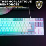 Gaming Keyboard - The G-Lab - KEYZ CAESIUM - RGB - White & gray - TKL - Image 6