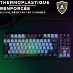 Gaming Keyboard - The G-Lab - KEYZ CAESIUM - RGB - Gray & Black - TKL - Image 5