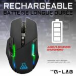 Wireless RGB gaming mouse The G -LAB 7200 DPI - Black - Image 5