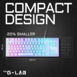 Gaming Keyboard - RGB TKL Membrane - THE G-LAB - KEYZ-CAESIUMT-W/FR - FR Layout - 12 shortcuts - 100% customizable - White – Bild 2