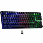 Gaming Keyboard - The G-Lab - KEYZ CAESIUM TKL WIRELESS - wireless - azerty - Black