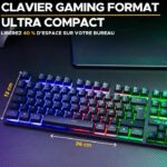 Gaming Keyboard - The G-Lab - KEYZ CAESIUM TKL WIRELESS - wireless - azerty - Black – Bild 3