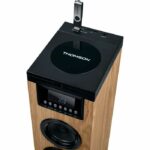 Speaker Tower - THOMSON - Black/Wood - Bluetooth/CD/USB/SD, 60W, FM Radio, Remote Control, 230V Power Supply - Image 4