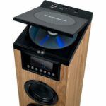 Speaker Tower - THOMSON - Black/Wood - Bluetooth/CD/USB/SD, 60W, FM Radio, Remote Control, 230V Power Supply - Image 5