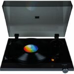 THOMSON TT700 - Premium 33 and 45 rpm vinyl turntable - AT91 Audio Technica playhead - Antiskating - Black
