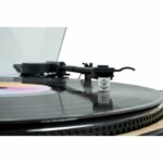 Black and wood-style turntable turntable - Image 3
