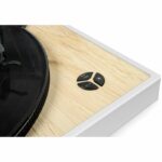 THOMSON TT301 - 33 and 45 rpm designer vinyl turntable - Audio-Technica AT3600L playback head - Wood and white – Bild 2