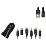 Charger + connector kit - THOMSON - AC charger - 12/24 V - 6 connectors - 2A - 1 m cable