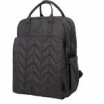 Diaper bag - TINEO - Backpack shape - Quilted - Black - Image 2