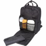 Diaper bag - TINEO - Backpack shape - Quilted - Black - Image 4