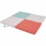 Malin play mat - TINEO - 3-in-1 multifunctional evolving mat - 120 x 120 cm - Geometric / Funny animals - Image 2