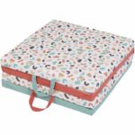 Malin play mat - TINEO - 3-in-1 multifunctional evolving mat - 120 x 120 cm - Geometric / Funny animals - Image 4