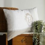 Cushion - TODAY - CHARME - Printed x Chambray x Berenice Embroidery - 30 x 50 cm