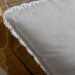 Cushion - TODAY - CHARME - Chambray x Dentelle Constance - 40 x 40 cm - Image 2