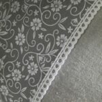 Cushion - TODAY - CHARME - Printed x Chambray x Capucine Embroidery - 30 x 50 cm - Image 2