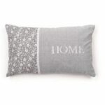 Cushion - TODAY - CHARME - Printed x Chambray x Capucine Embroidery - 30 x 50 cm - Image 4