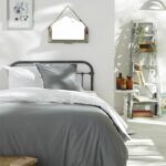 Duvet cover - TODAY - CHARME - 57 thread count cotton - Light grey x Dune Constance - 260 x 240 cm