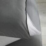 Duvet cover - TODAY - CHARME - 57 thread count cotton - Light grey x Dune Constance - 260 x 240 cm - Image 4