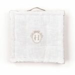 Floor cushion - TODAY - CHARME - Slub x Chambray x Berenice Embroidery - 40 x 40 x 10 cm - Image 4