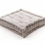 Floor cushion - TODAY - CHARME - Slub x Chambray x Berenice Embroidery - 40 x 40 x 10 cm - Image 5
