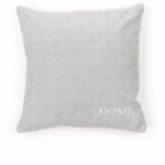 Cushion - TODAY - CHARME - Chambray x Petite broderie Capucine - 40 x 40 cm - Image 4