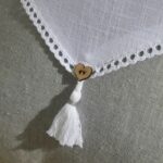 Cushion - TODAY - CHARME - Slub x Chambray x Pompon Capucune - 40 x 40 cm - Image 2