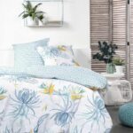 Bedding set - TODAY - Sunshine - 2 people - 260x240cm - Cotton - Floral patterns