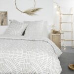 Mawira bed set - 2 people - 260 x 240 cm - 100% cotton - Beige Ethnic motif - TODAY