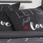 TODAY LOVE COTTON BED - 2 people - 240 x 260 cm - Gray print - Image 2