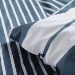 Duvet cover for 2 people -TODAY - 240x200 cm - 100% Cotton - Blue and White - Image 3