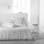 Drap cover teday essential - 160 x 200+23 cm - 2 people - 100% uni cotton - chalk - Image 2
