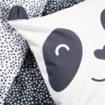 TODAY bed set - duvet cover 140x200 + 2 pillowcases 63x63 - 1 person - FUNNY2.8 - White and black - Image 2