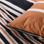 Double bed set -TODAY - 240x200 cm - 100% Cotton - Orange, Black and White - Image 3