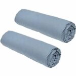 Set of 2 sheets covers today essential - 140 x 190 cm - 2 people - 100% cotton - denim