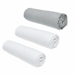 Set of 3 Teday Essential Curses - 160 x 200 cm - 2 people - 100% Cotton - Chalk/ Steel - Image 2