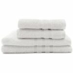 2 TODAY bath towels 50x90 + 2 bath sheets 70x130 cm 100% Cotton - Chalk - Image 3