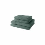 2 TODAY bath towels 50x90 + 2 bath sheets 70x130 cm 100% Cotton - Celadon - Image 2
