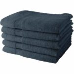 Set of 5 TODAY Bath Sheets 70×130 cm 100% Cotton – Denim