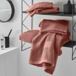 TODAY Essential - Maxi bath sheet 90x150 cm 100% Cotton terracotta color - Image 4