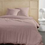 Bedding set - TODAY - 123667 - 2 people - 260x240cm - Plain cotton gauze - Sand rose