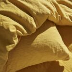 Bedding set - TODAY - 123668 - 2 people - 240x220cm - Plain cotton gauze - Ochre - Image 2