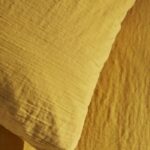 Bedding set - TODAY - 123669 - 2 people - 260x240cm - Plain cotton gauze - Ochre - Image 3