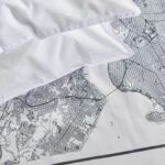 Bedding set - TODAY - JAVA - 2 people - 240x220 cm - Cotton - New York print - White - Image 2