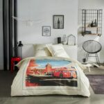 Bedding set - TODAY - JAVA - 2 people - 240x220 cm - Cotton - London print - Off-white