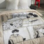 Bedding set - TODAY - JAVA - 2 people - 240x220 cm - Cotton - Manga print - Beige - Image 4